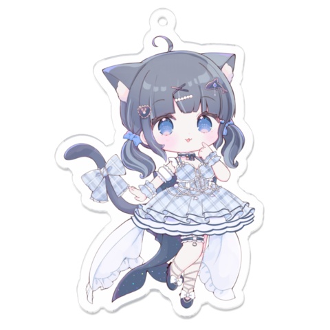 【 黒音ここ 】アクリルキーホルダー 加工無しver.