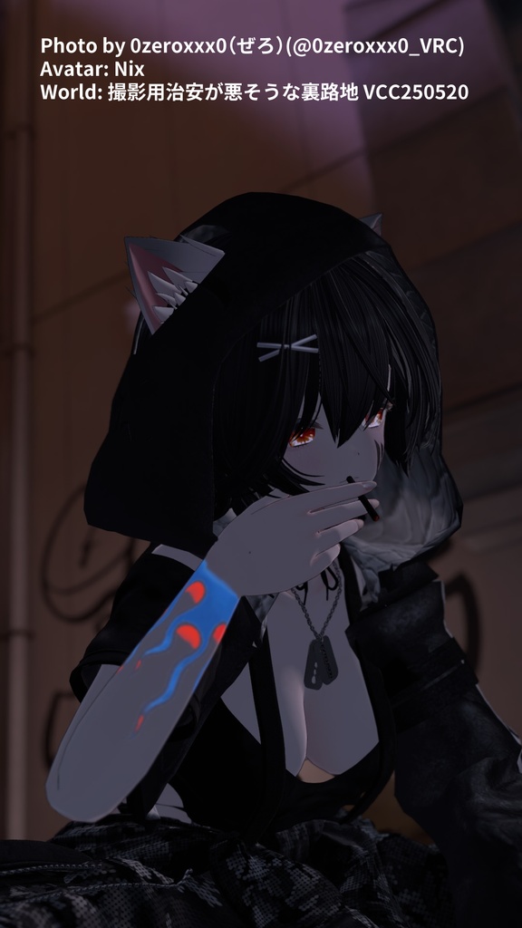 【無償版有り・VRC想定】"Rockstar" Tattoo Texture【4avatar】