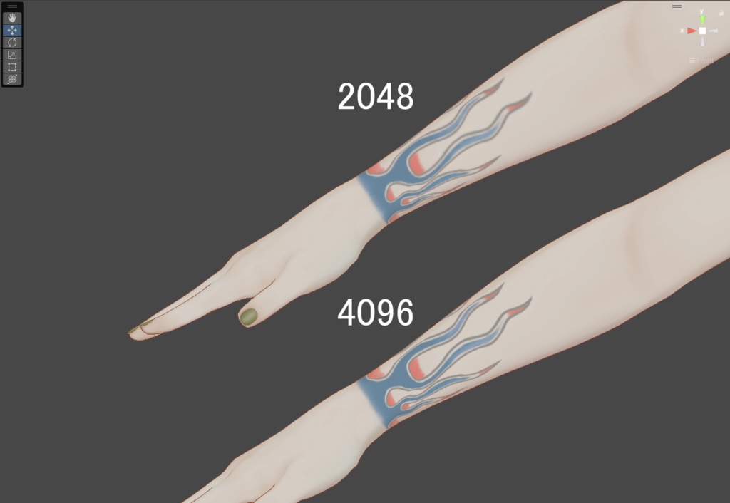 【無償版有り・VRC想定】"Rockstar" Tattoo Texture【4avatar】