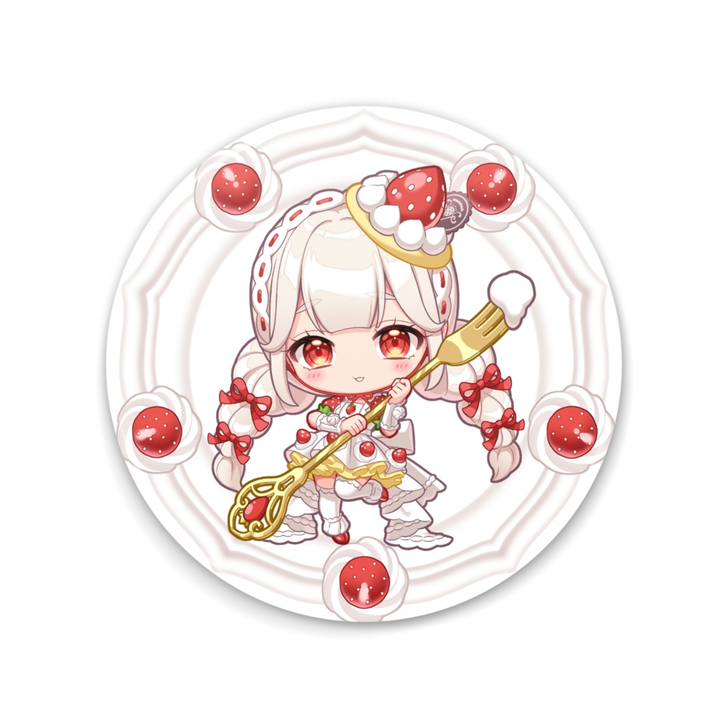 ショートケーキちゃん【缶ミラー】2種