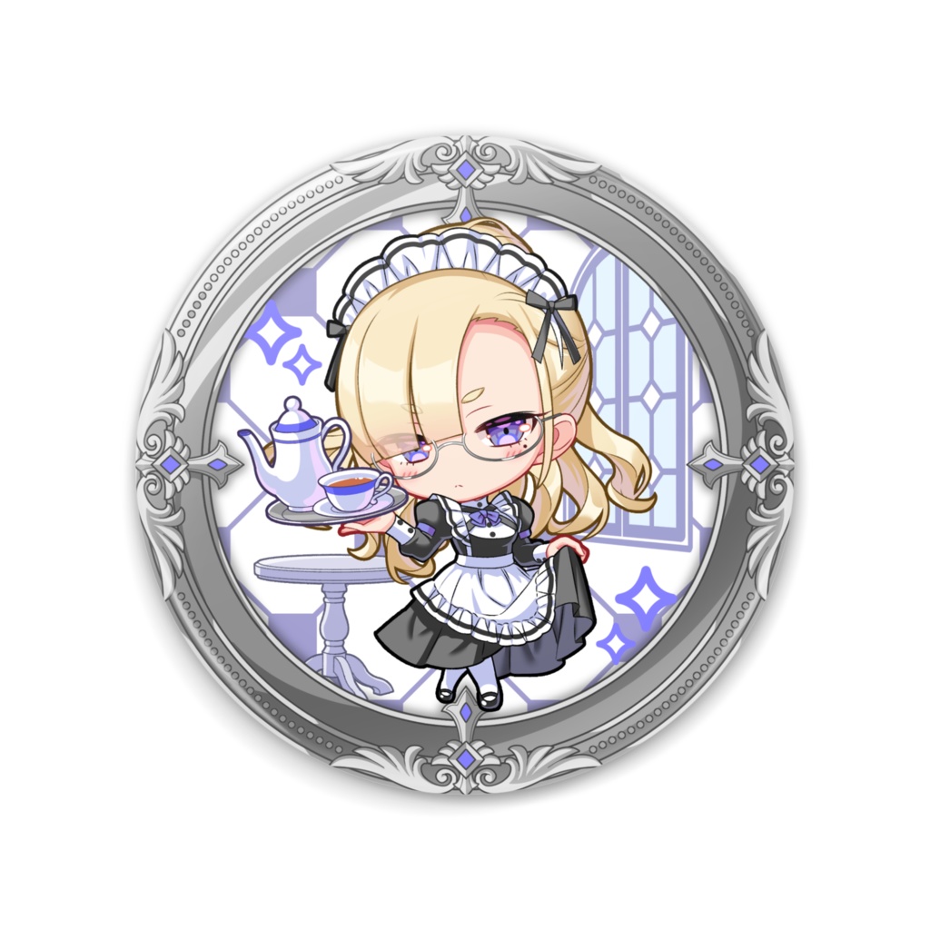 眼鏡メイド【缶ミラー】2種