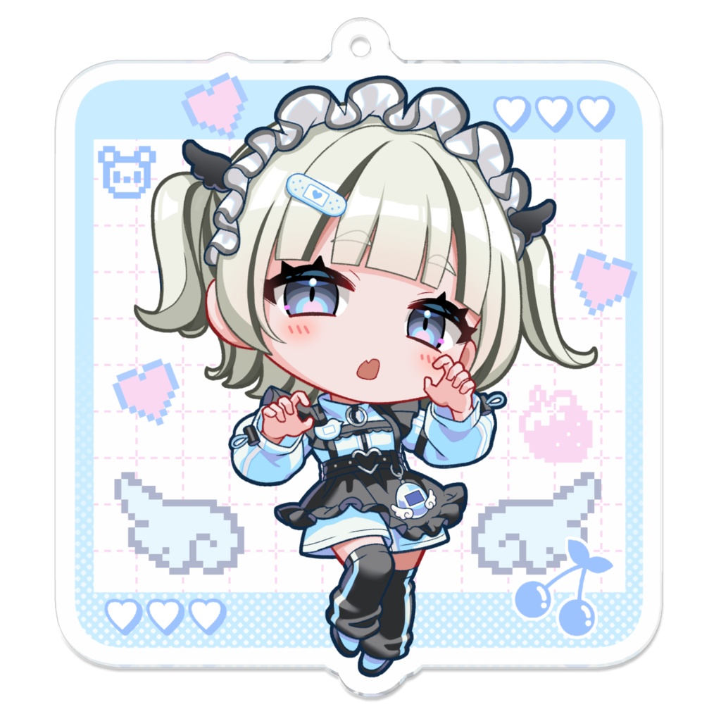 水色ジャージメイド【アクリルキーホルダー】