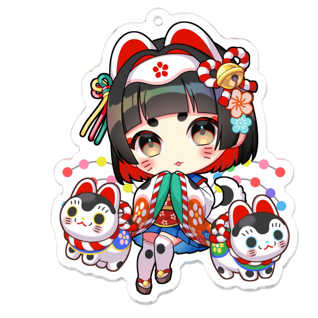 張り子がーる【アクリルキーホルダー】