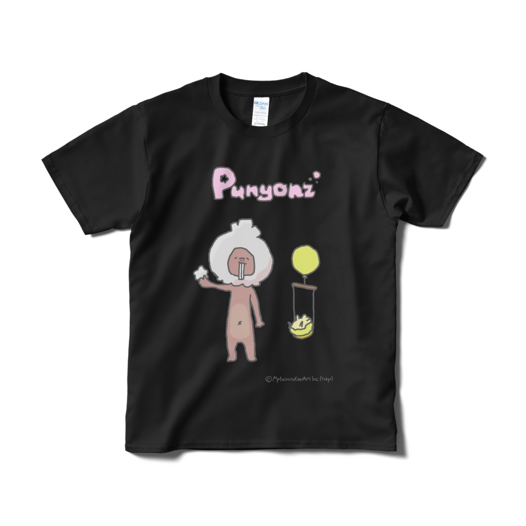 PunyonzTシャツ(Fan-made)黒(短納期)