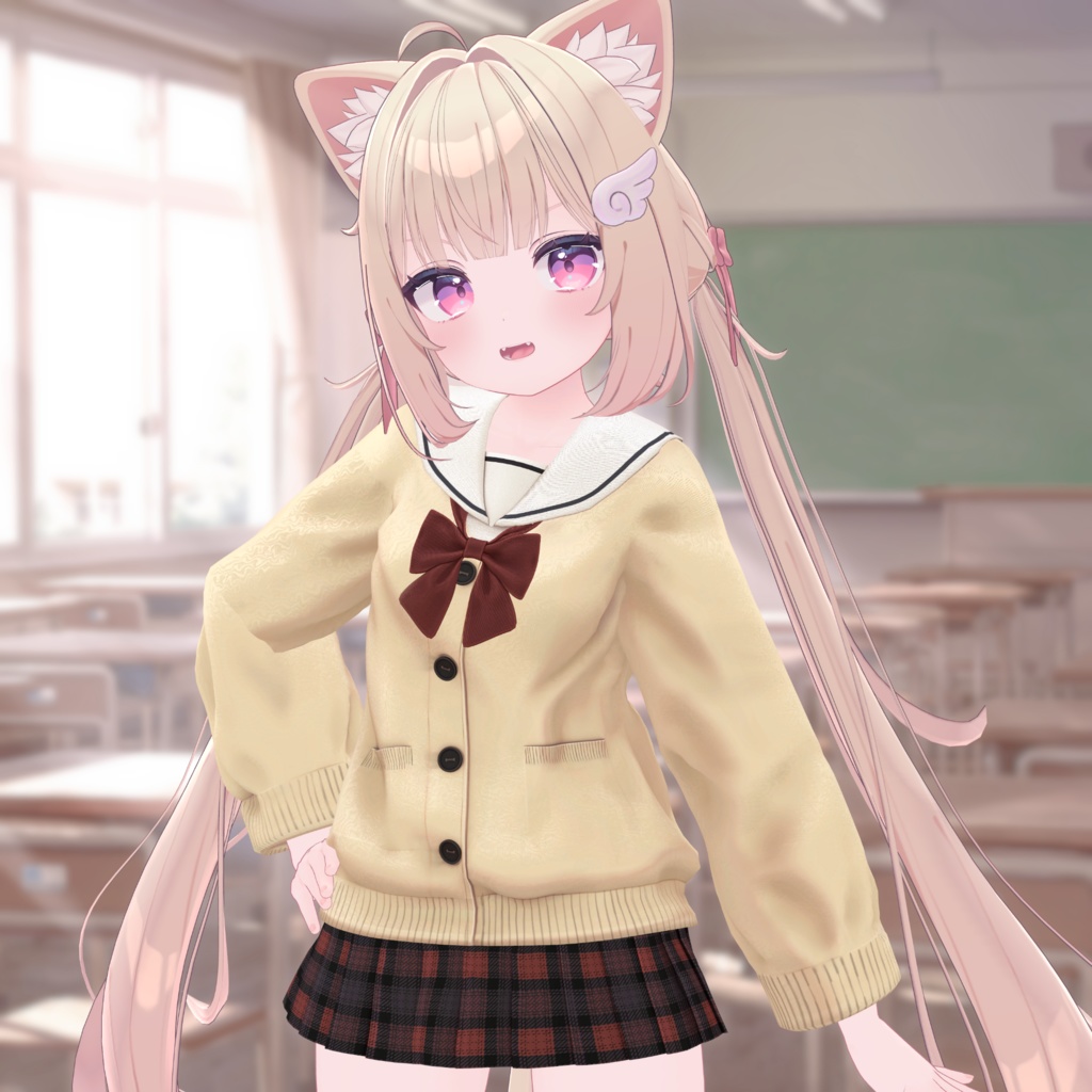 【FREE】6アバター対応 セーラーカーディガン