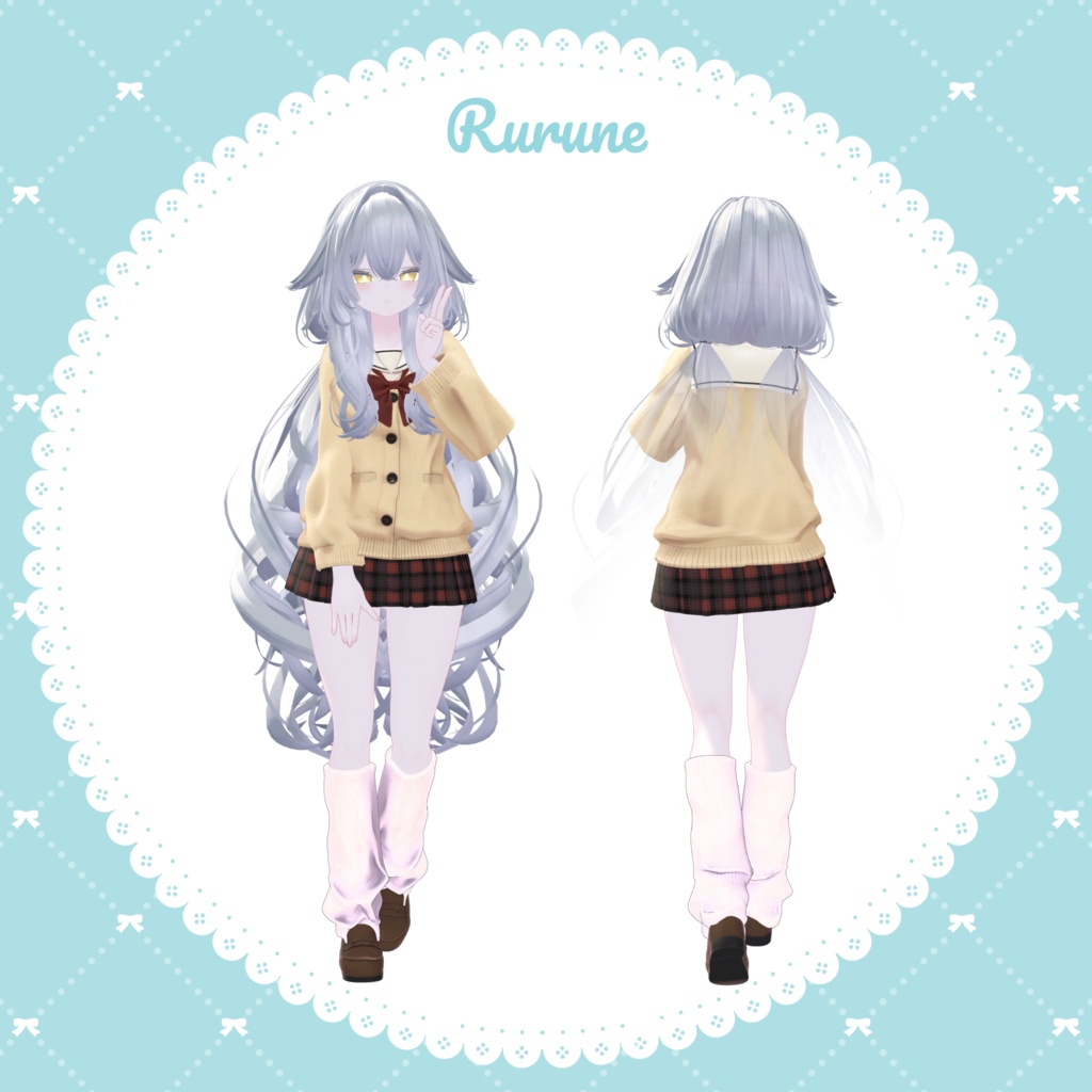 【FREE】6アバター対応 セーラーカーディガン