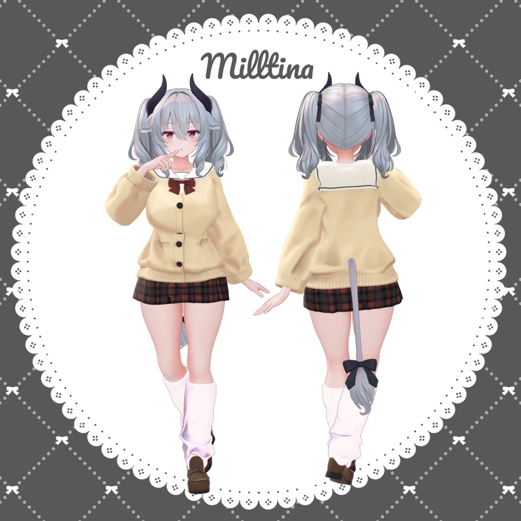 【FREE】6アバター対応 セーラーカーディガン