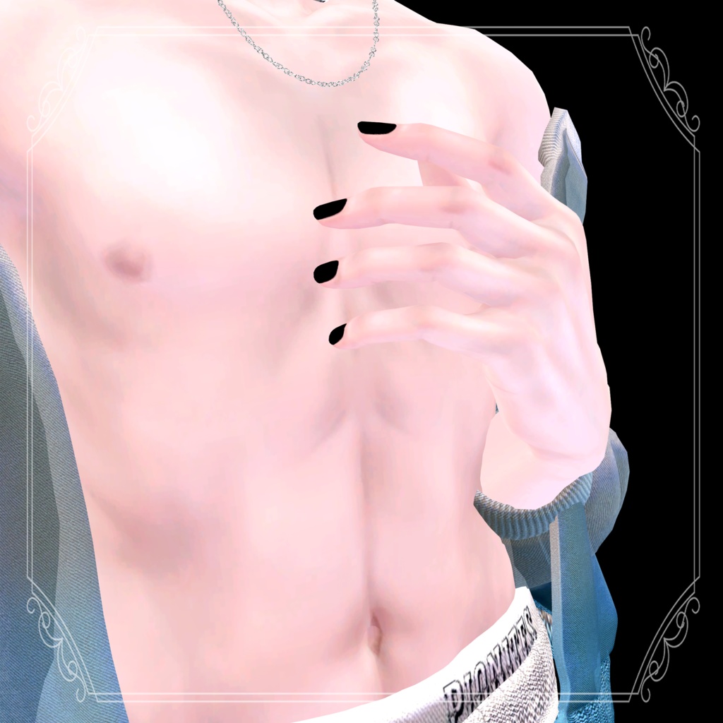 【墨惺 bokusei 対応】腹筋 texture Ooreオオレ産make texture対応