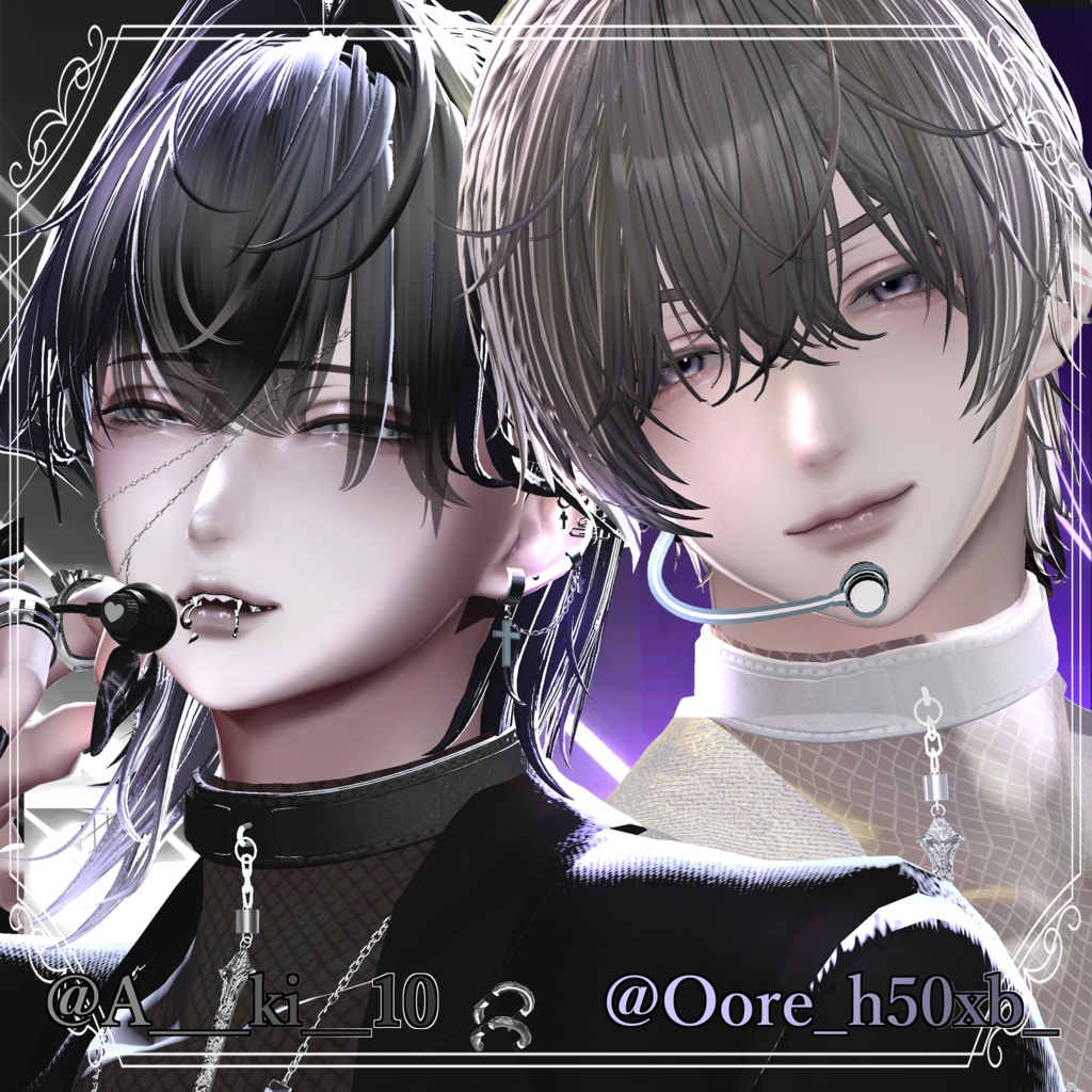 【水瀬対応】Makeup & Eyes texture 60collar +ペア用pose アイドルメイク