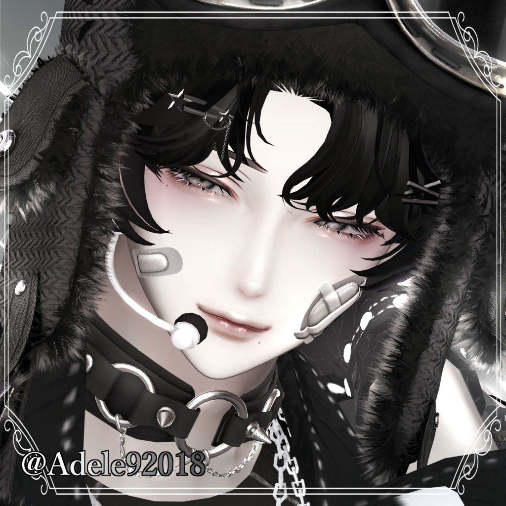 【水瀬対応】Makeup & Eyes texture 60collar +ペア用pose アイドルメイク