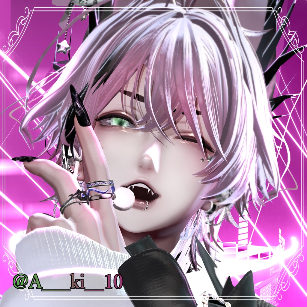 【水瀬対応】Makeup & Eyes texture 60collar +ペア用pose アイドルメイク