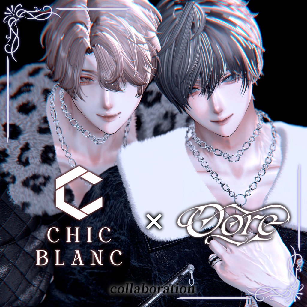 【3アバター対応】誘惑Make up 3pattern Makeup & Eyes texture 30color +調整済みPost-process付き Chic Blanc X Oore