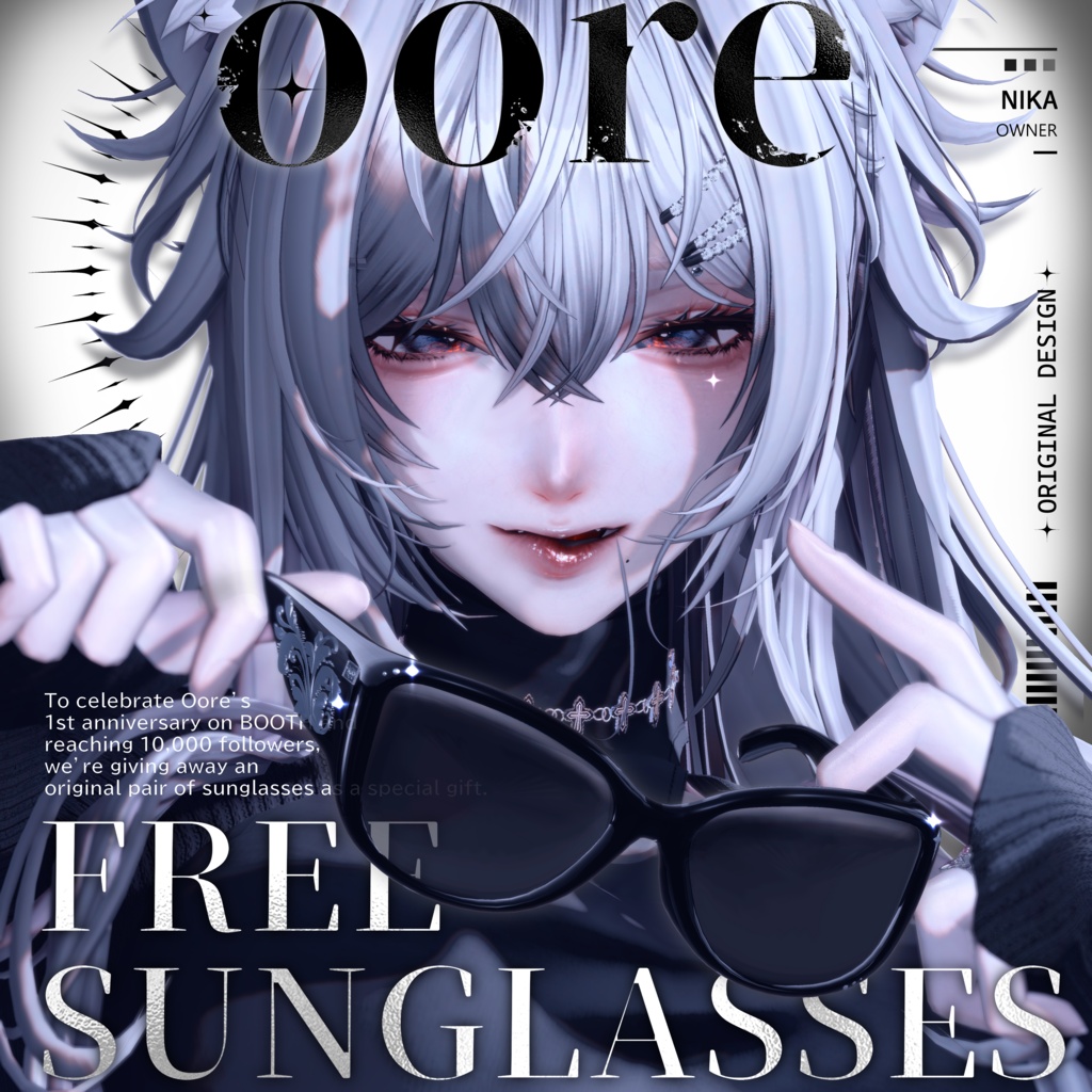 【FREE】10000人フォロワー記念 ORIGINAL SUNGLASSES