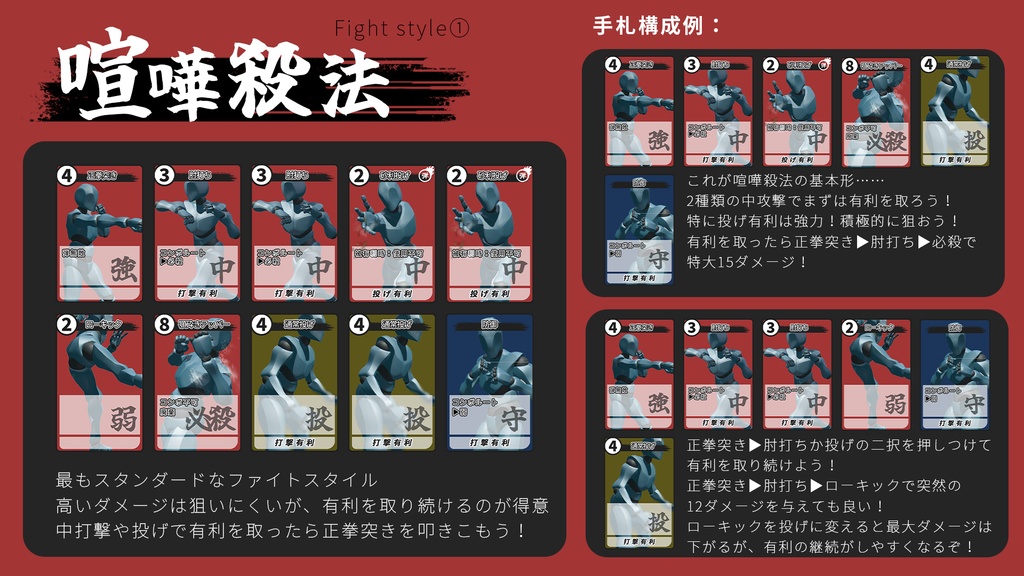 格ゲー"風"じゃんけんカードゲーム The Fight Style