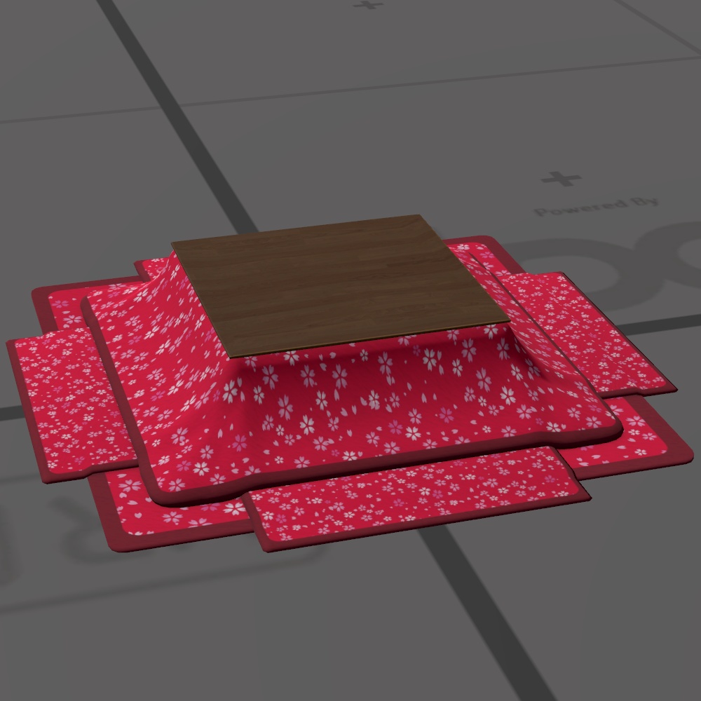 めくれる!PhysBoneこたつ