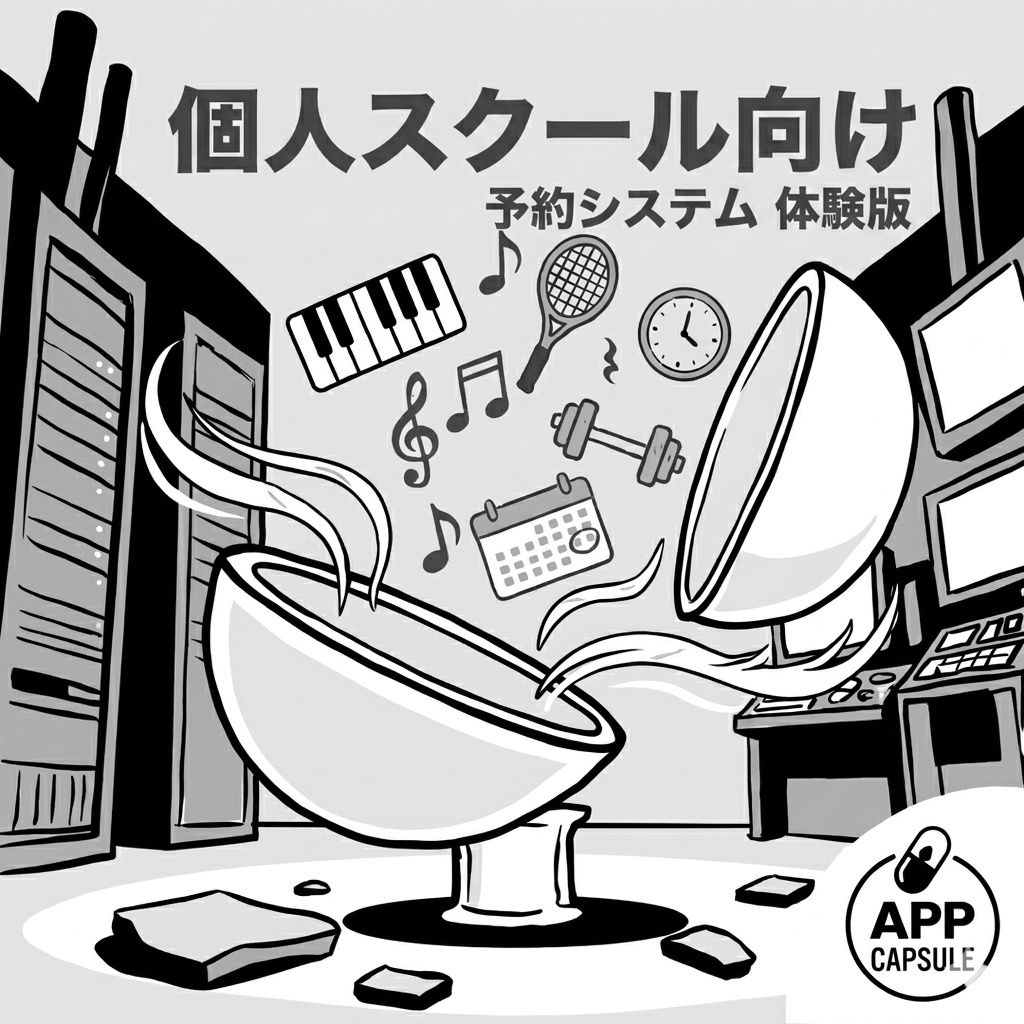 個人スクール向け 予約システム (家庭教師・ピアノ教室・パーソナルジム) GAS Webアプリ 体験版