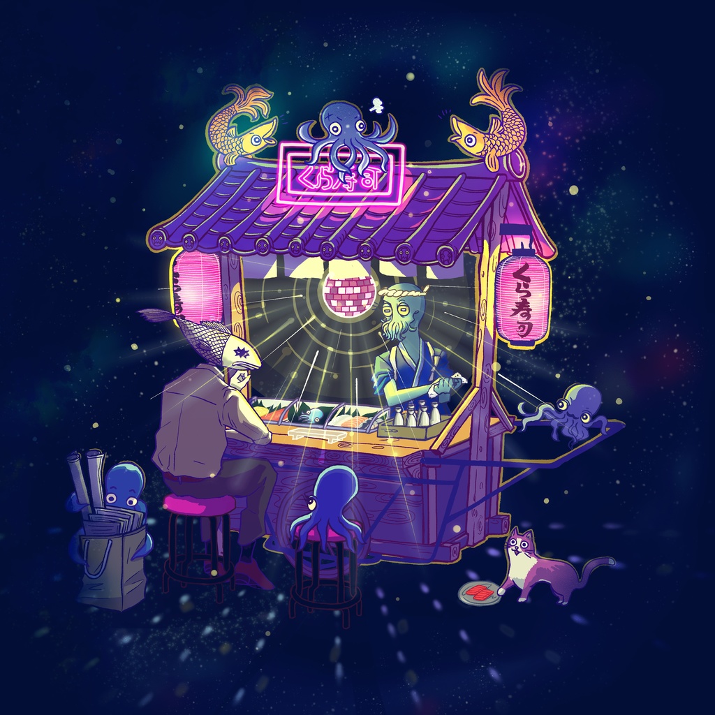 イラストカード『KURAZUSHI』