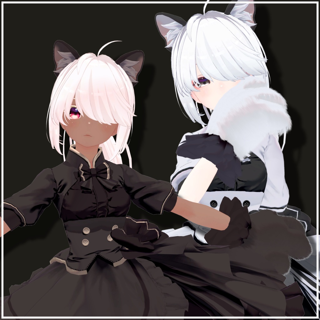 メカクレポニーテール【ミュリシア・ネコメイド対応】