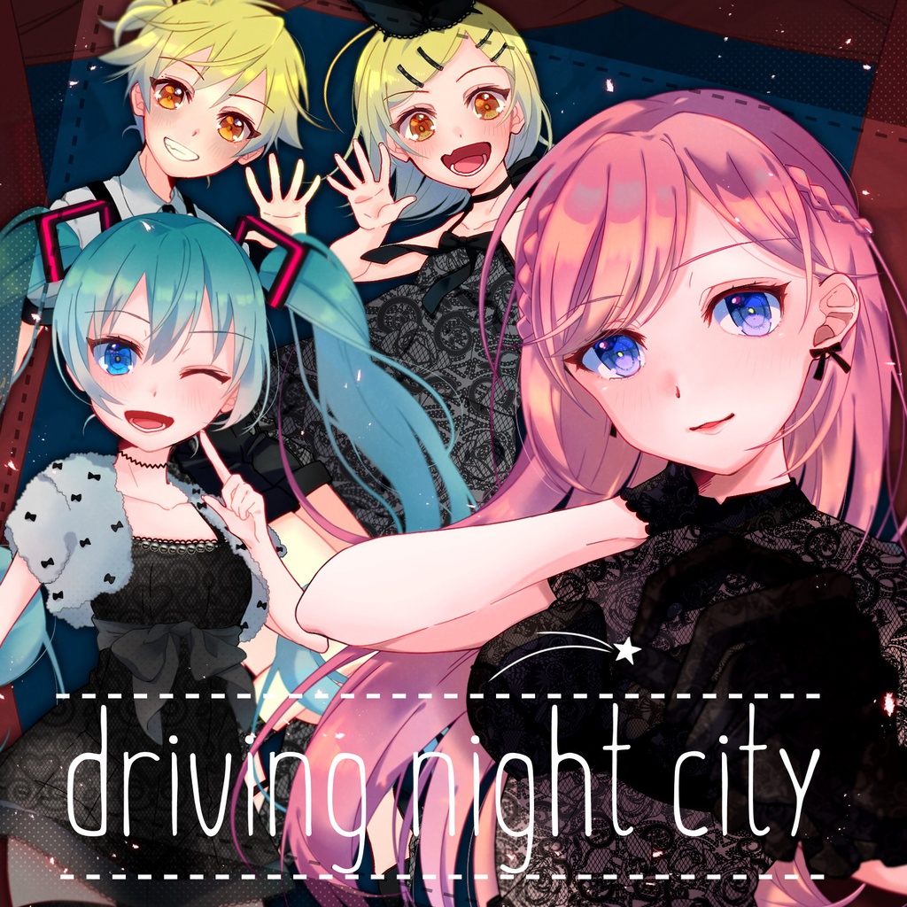 driving night city