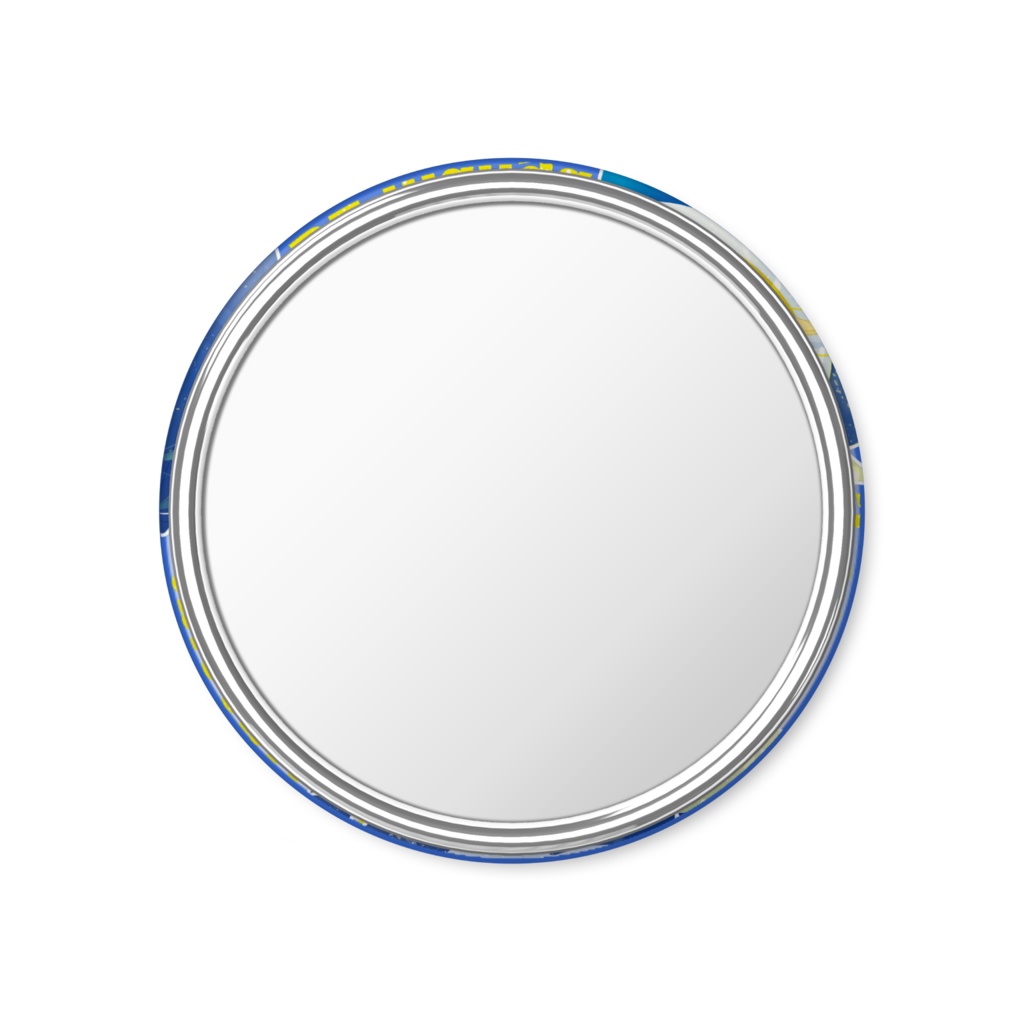 荒枝くんと佐久間さん。ちいさい水兵缶ミラー