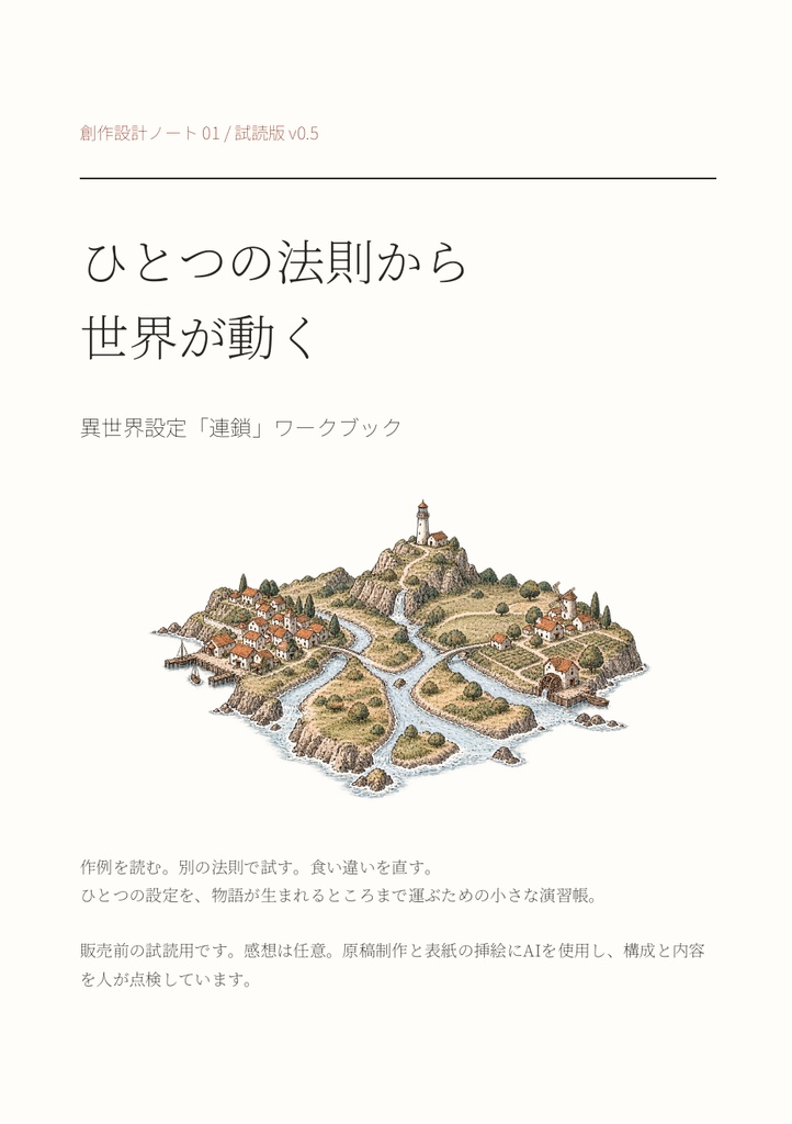 ひとつの法則から世界が動く｜異世界設定「連鎖」ワークブック 試読版