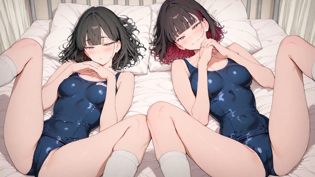 彼女のスクール水着を眺めたい■妄想彼女
