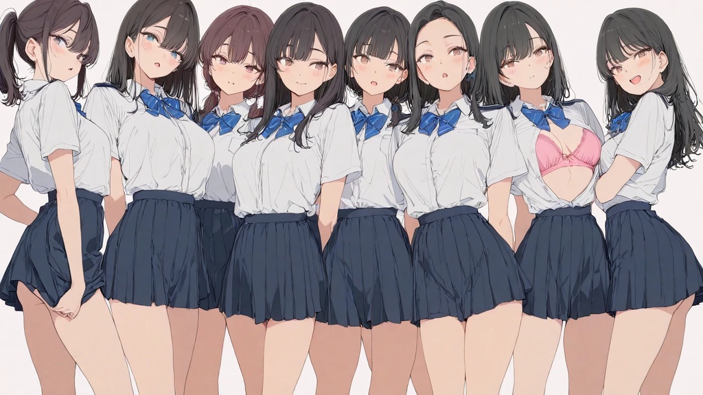 彼女の制服を見つめる僕■妄想彼女
