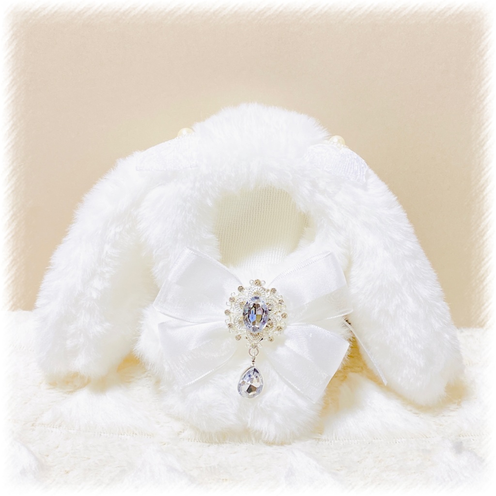 10cmぬい服△まっしろなたれみみうさぎちゃん