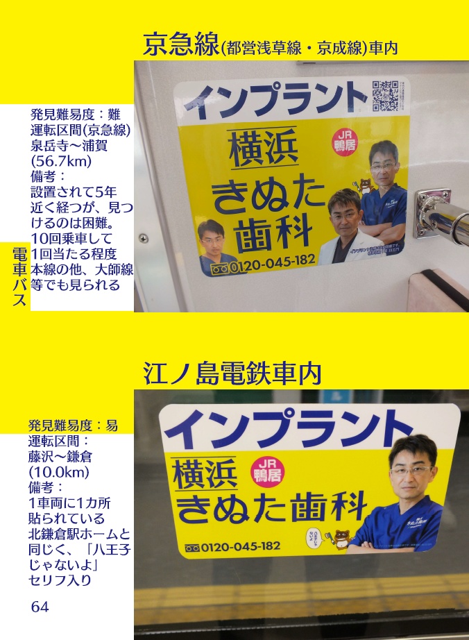 【匿名配送(ゆうパケットポスト)】横浜きぬた歯科看板 完全攻略マップ