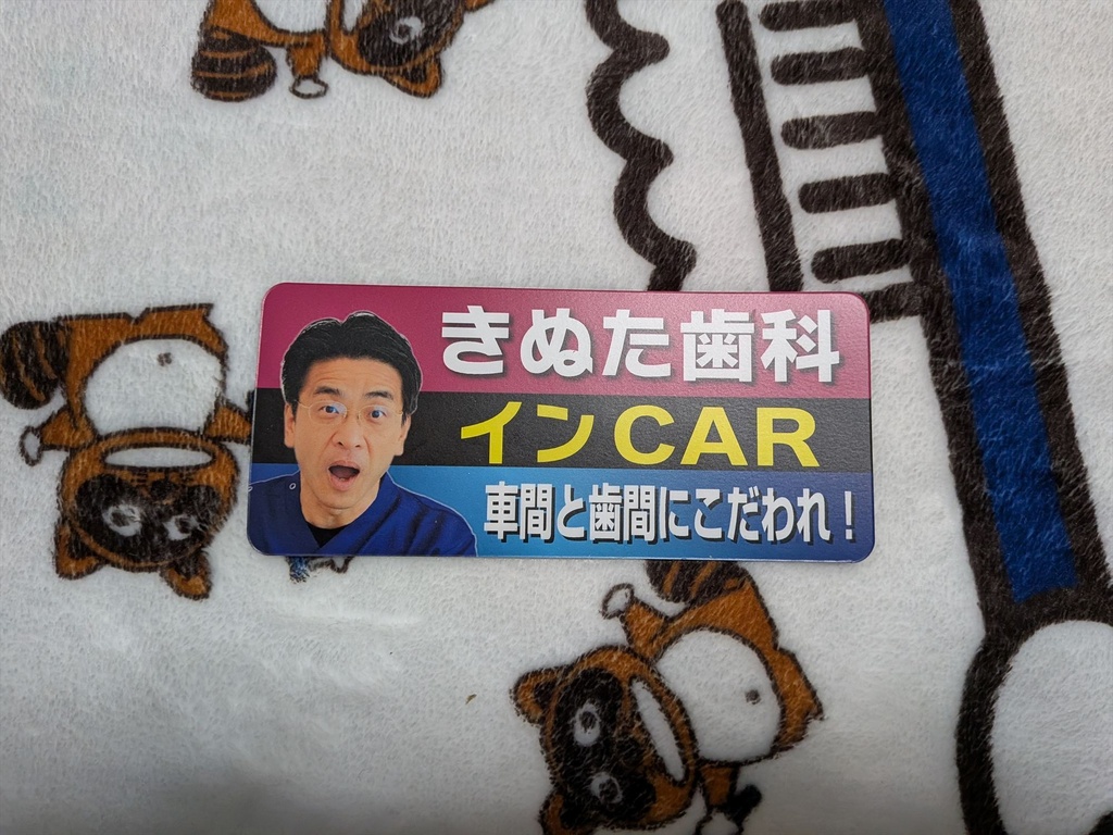 【匿名配送(ゆうパケットポストmini)】車間と歯間にこだわれカーマグネット