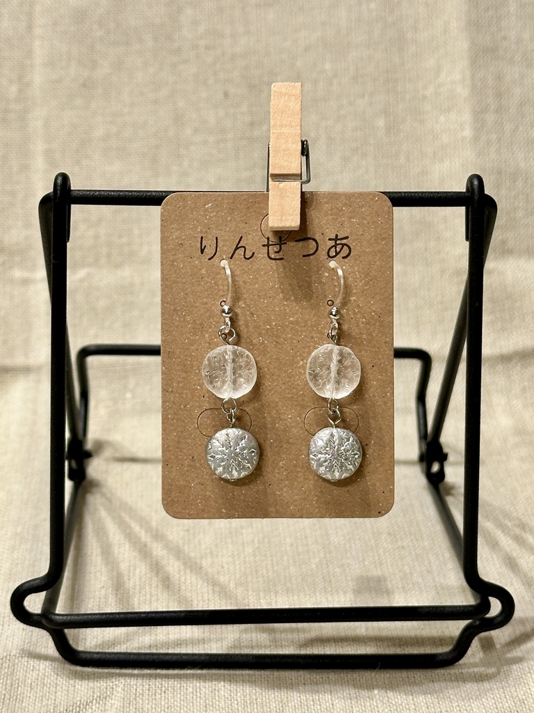 サンファン《凜雪鴉》樹脂ピアス伍（樹脂イヤリング）