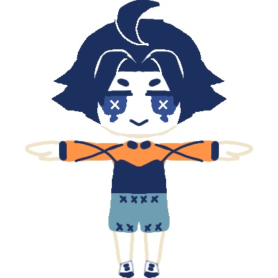 【無料・投げ銭】人形風ローポリ男の子(喜怒哀楽シリーズの哀) なきや【期間限定無料】【VRChat想定・3Dモデル】