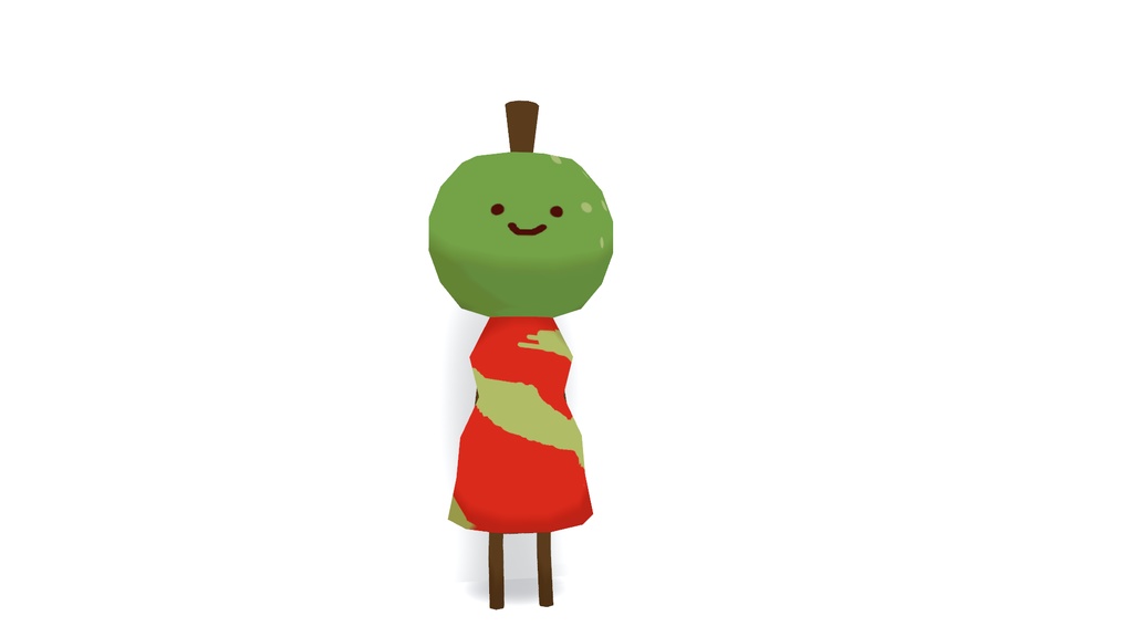 青りんご【VRChat想定３Dモデル】