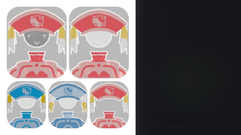 【浮遊ダッシュ版】ナース風メカ L2【△256版】【VRChat想定3Dモデル】