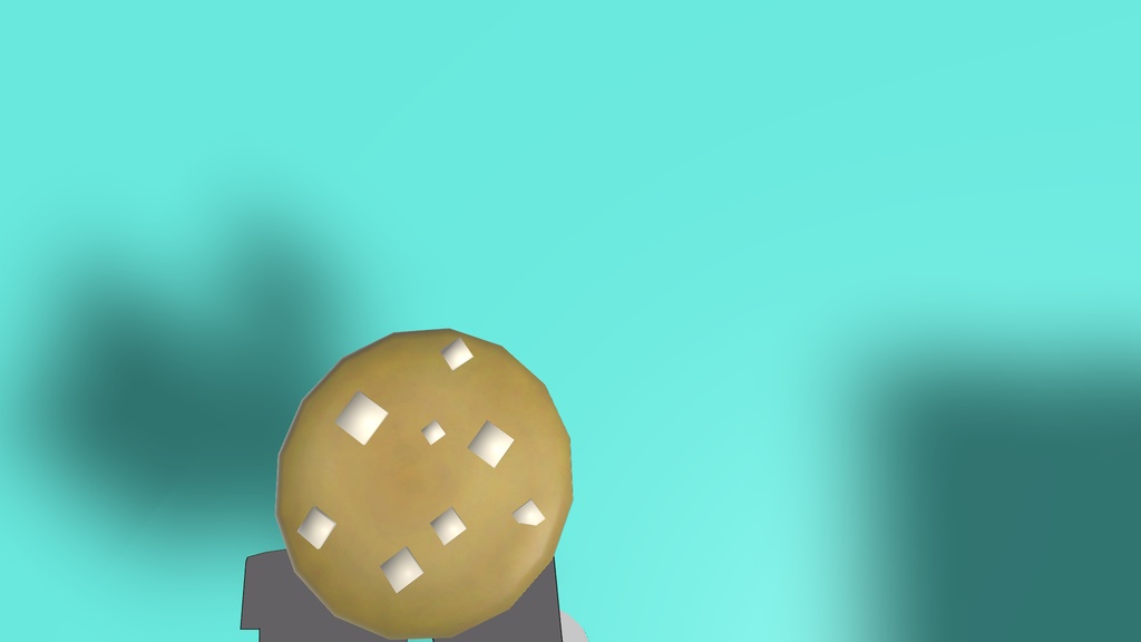 【無料・３D小物】『クッキー』【かじれる】