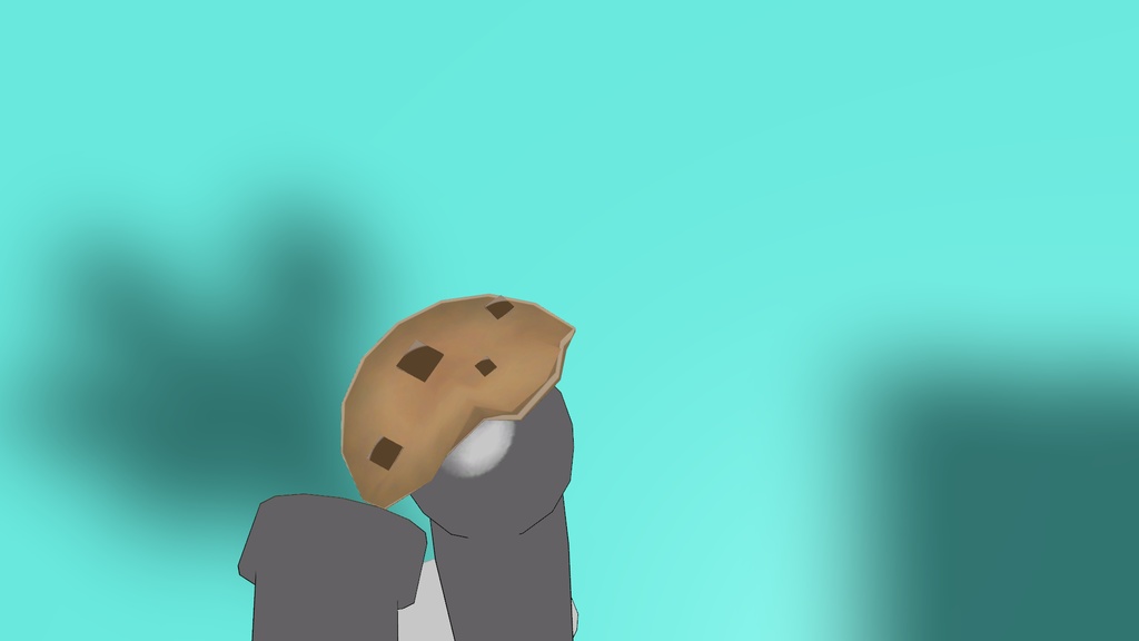 【無料・3D小物】『クッキー』【かじれる】