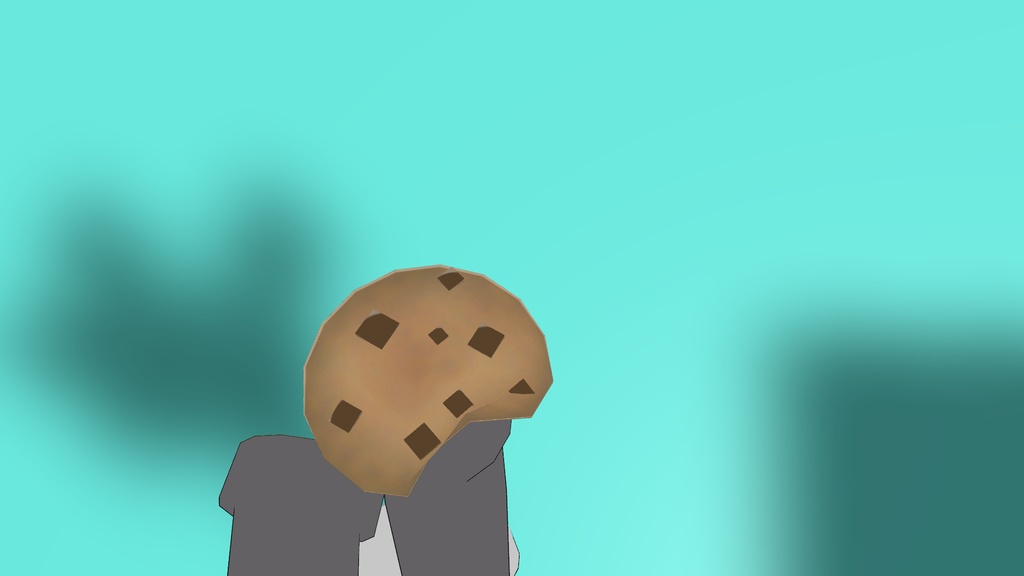 【無料・3D小物】『クッキー』【かじれる】