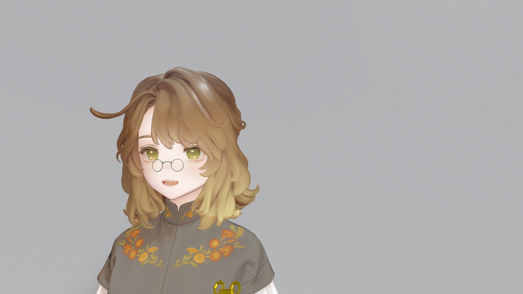 【３D小物】『おばあちゃんメガネ』【VRC想定アクセサリー】