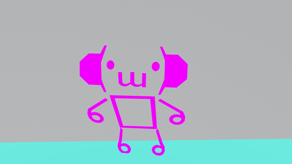 【VRC想定3Dモデル】『(・ω・)』マテリアルエラー猿 - とげだしのお店 - 2/4
