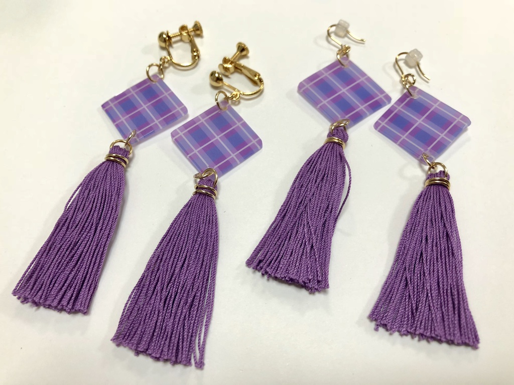 【東方】宇佐見菫子 タッセルイヤリング/ピアス