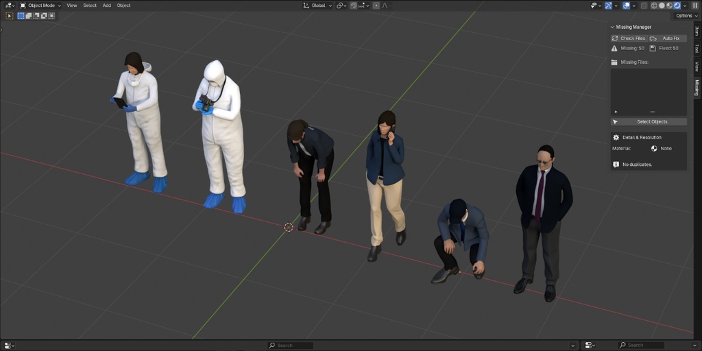 【Blender】missing manage【Addon】
