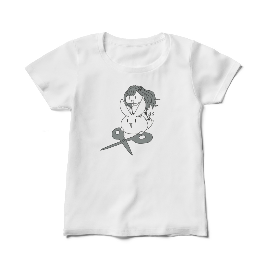 ミドリノとはさうさTシャツ(レディース)【CD発売&誕生日記念グッズ/ミドリノハサミ】