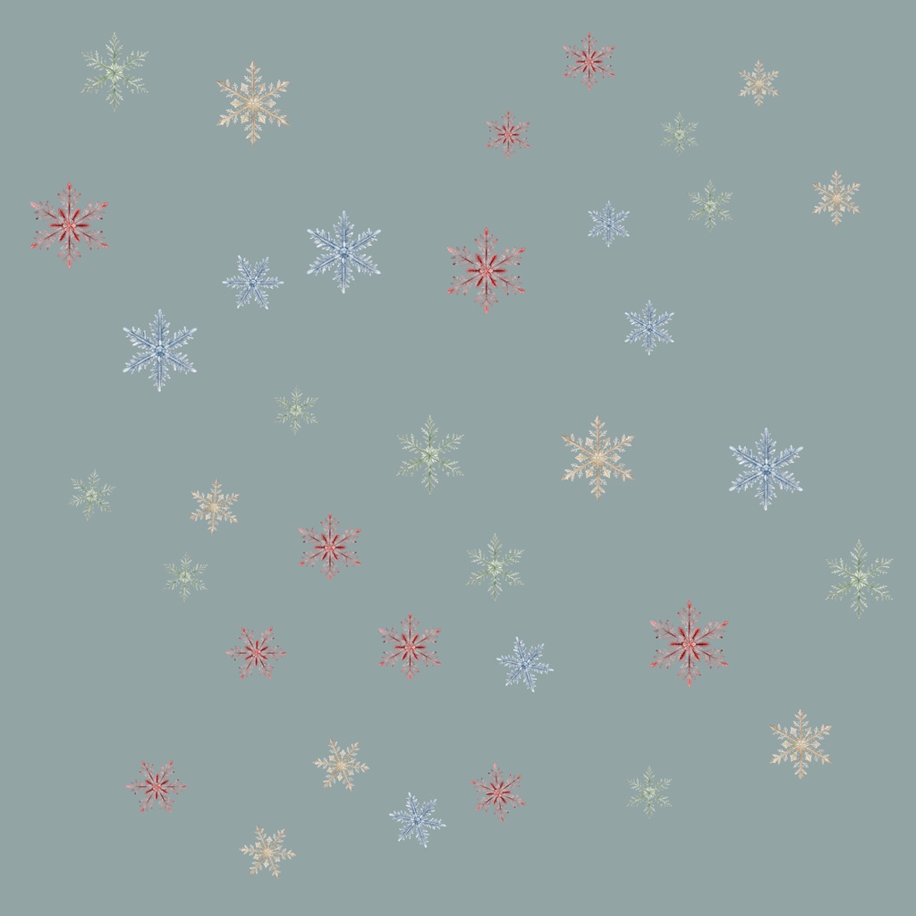 雪結晶　デジタルペーパー4枚セット｜背景素材・デジタル手帳・壁紙・ラッピング