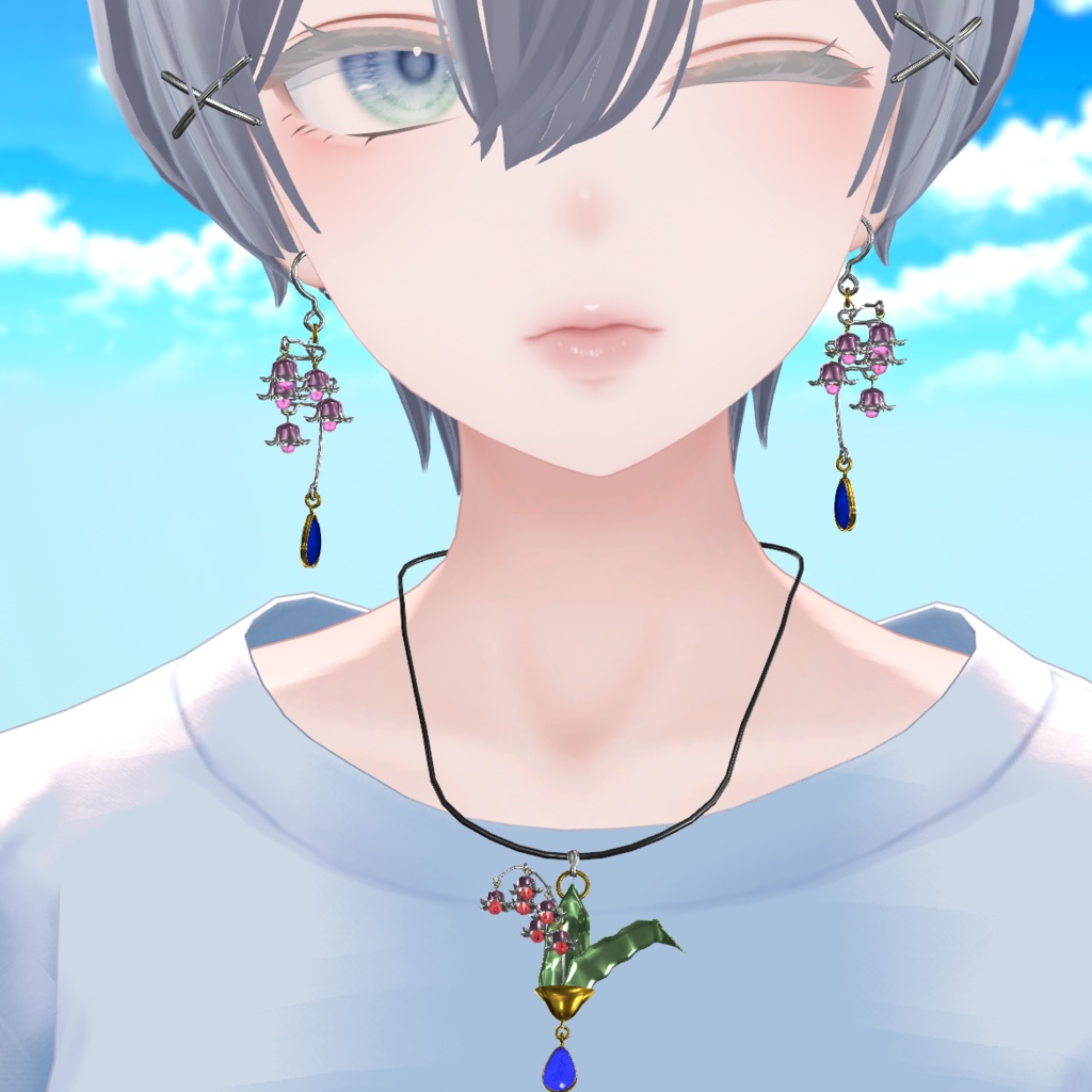 すずらん・イアリング・ネックレス