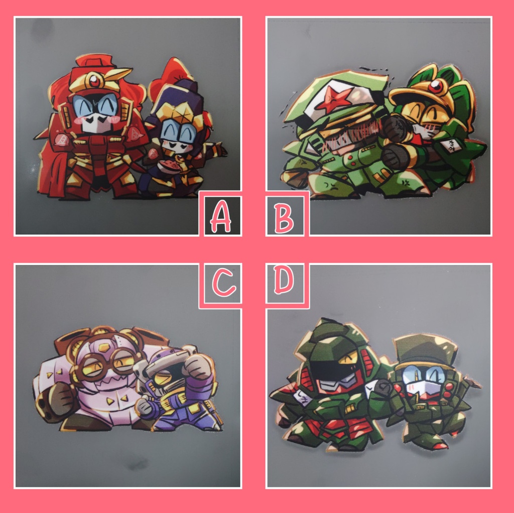 【熱転写シール】仲良しコンビアイロンプリント