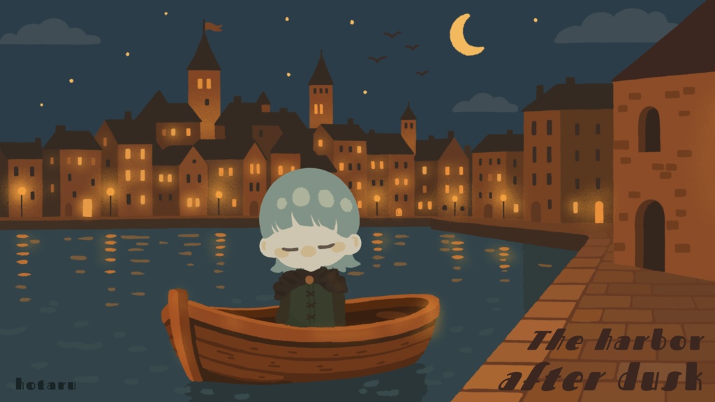【フリーBGM】夕暮れ後の港 / The harbor after dusk【ケルト音楽・アイリッシュ音楽】