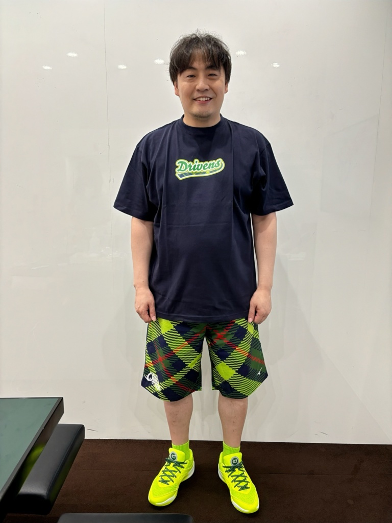 【受注生産】2024-25シーズン『Drivensチェック』Tシャツ(ネイビー)※11月上旬以降にお届け予定