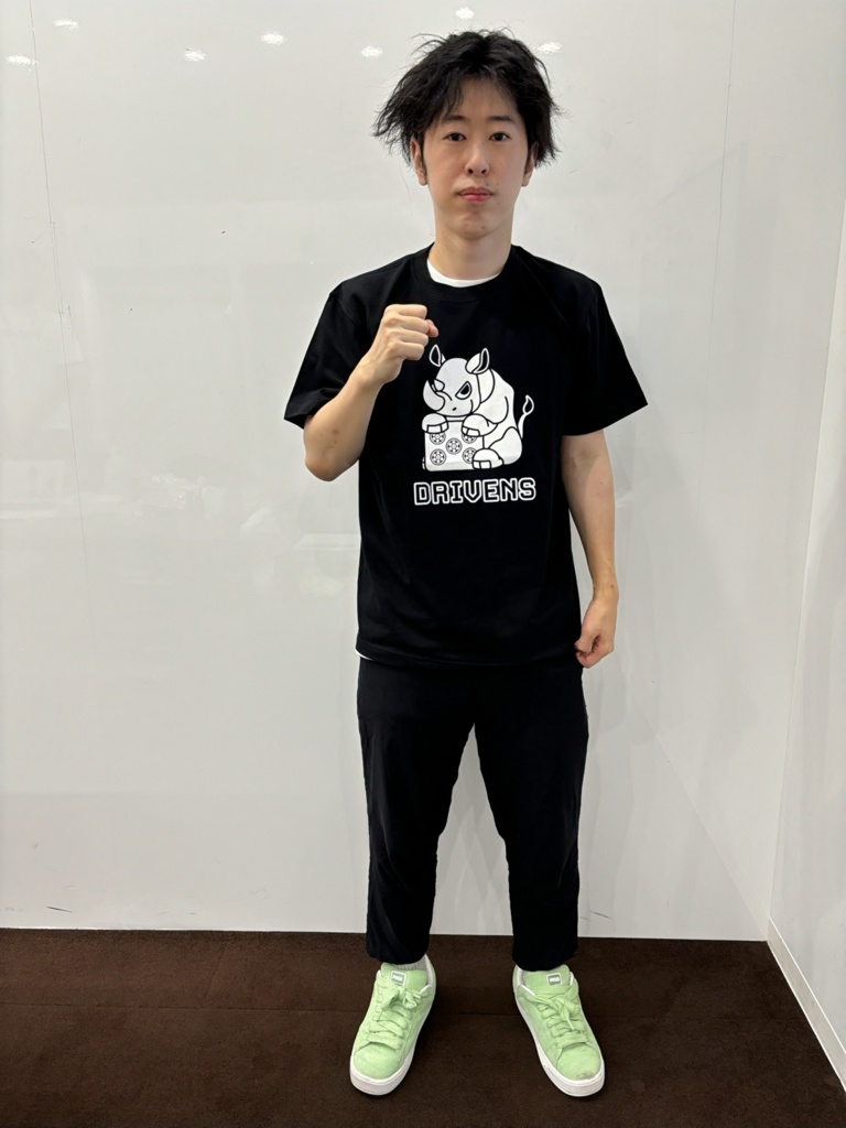 【受注生産】2024-25シーズン『サイ五筒』Tシャツ(黒)※11月上旬以降お届け予定