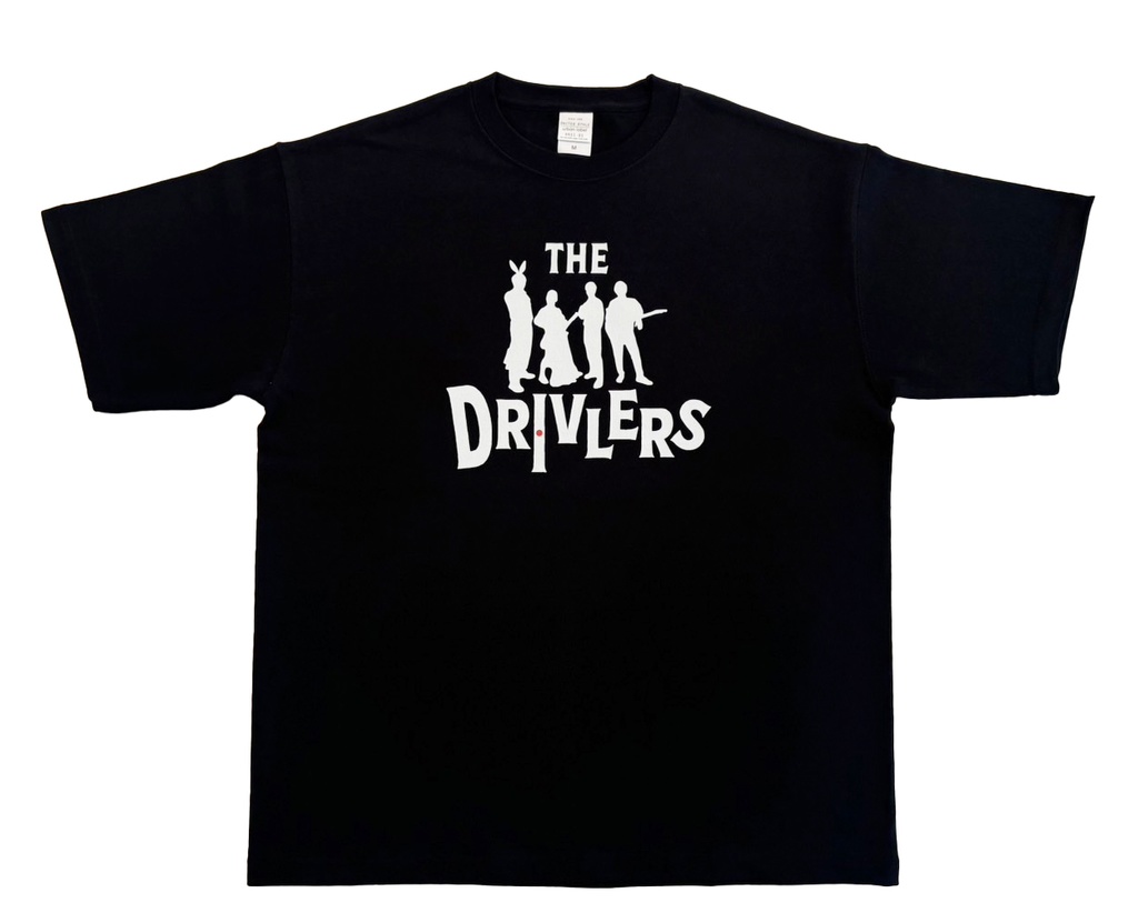 【受注生産】2025-26シーズン『THE DRIVLERS』BIGシルエットTシャツ(黒)※11月下旬以降にお届け予定