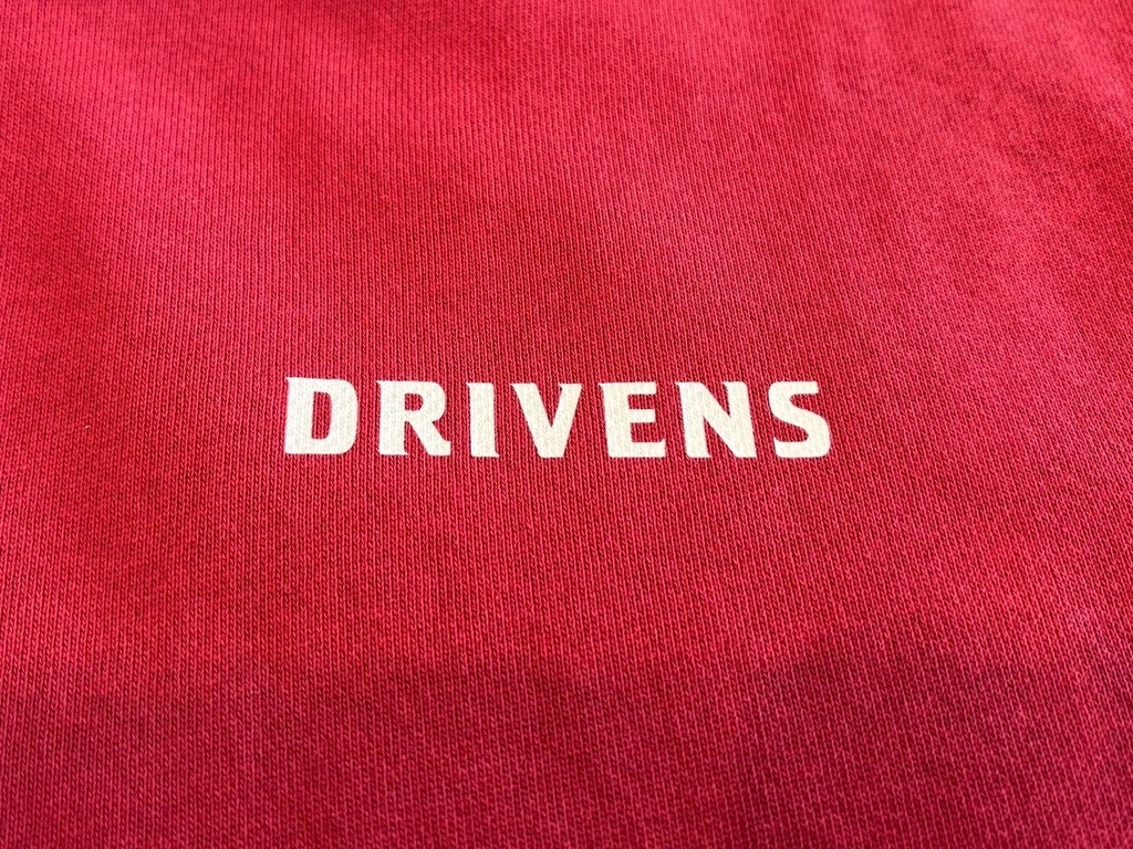 『DRIVENS ロゴ』ジップパーカー(赤)